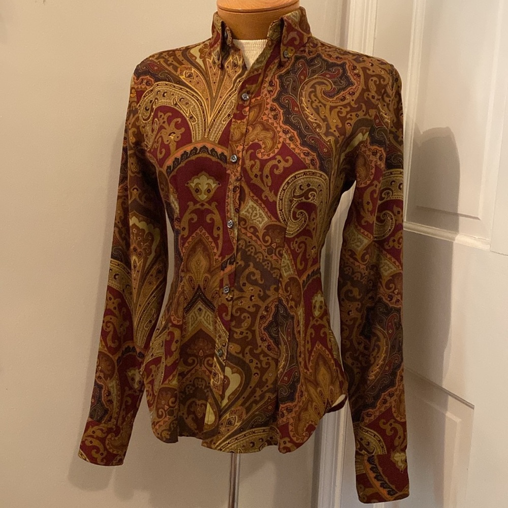 Ralph Lauren Black label Silk Wool Blend Dress Shirt 2